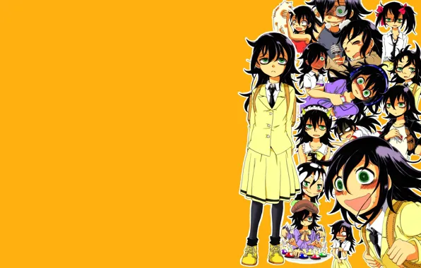Девушка, оранжевый, Томоко, Kuroki, Watashi ga Motenai no wa Dou Kangaete mo Omaera ga Warui!, …