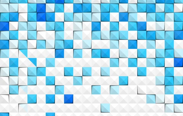 Абстракция, квадраты, Abstract, blue, background, paper