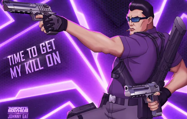Gun, pistol, game, weapon, man, crossover, rifle, Saints Row