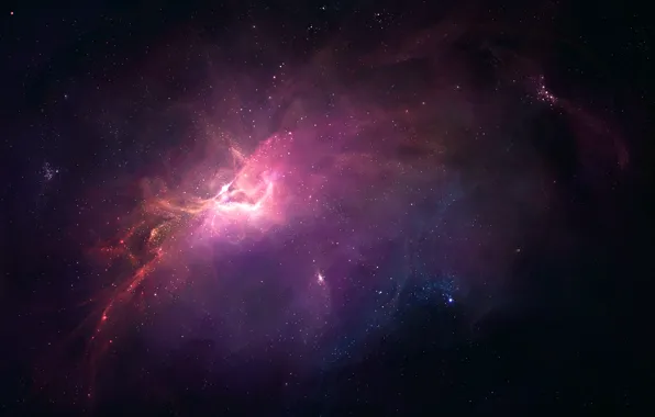 Картинка space, light, nebula, stars, бесконечность