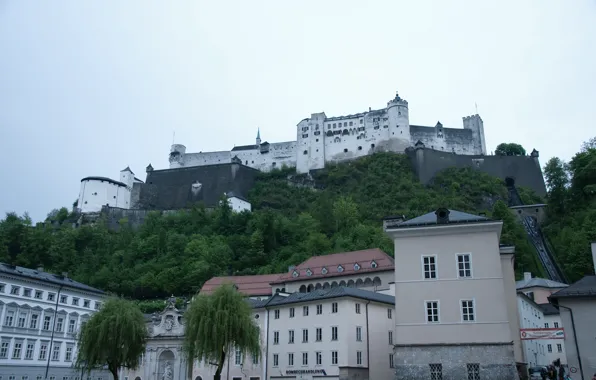 Картинка Дома, Австрия, Замок, Здания, Castle, Austria, Salzburg, Зальцбург