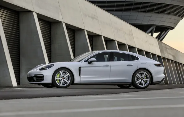 Картинка белый, Porsche, Panamera, 2021, Panamera 4S E-Hybrid