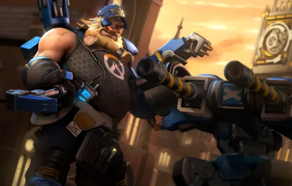 Дед, борода, турель, engineer, Overwatch, Torbjörn Lindholm, torbjörn