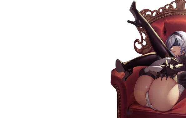 Girl, sexy, ass, Anime, nier, butt