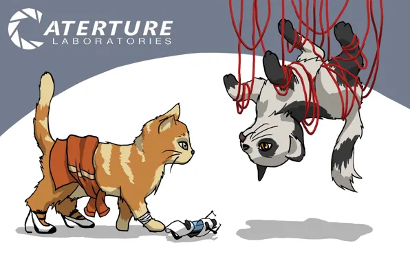 Котята, нитки, GLaDOS