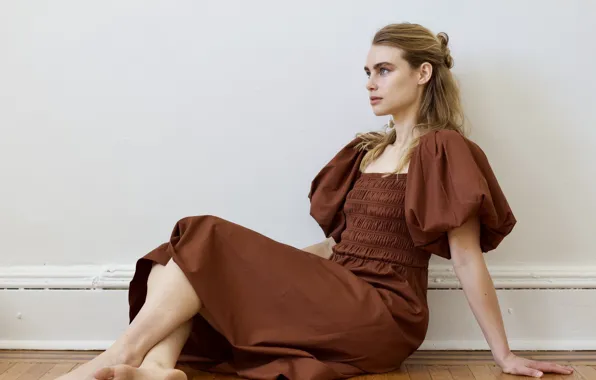 Взгляд, поза, волосы, фигура, актриса, профиль, view, hair