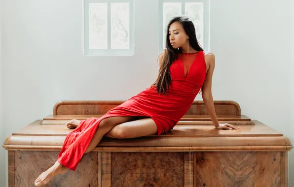 Девушка, поза, Mona Zheng