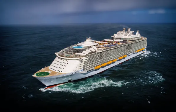 Океан, Море, Судно, Royal Caribbean International, Пассажирское судно, Пассажирский лайнер, Ship, Vessel