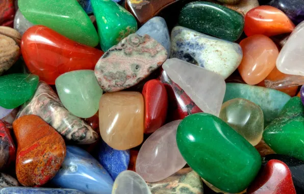 Макро, камни, цветные, минералы