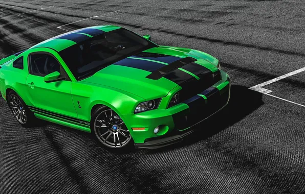 Картинка Mustang, Ford, Shelby, GT 500, Green, Gran Turismo 6