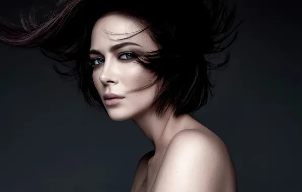 Girl, hair, look, actress, Настасья Самбурская, bare shoulders, Nastasia Samburskaya