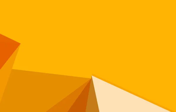 Картинка жёлтый, фон, yellow, lines, orange, shapes, corners
