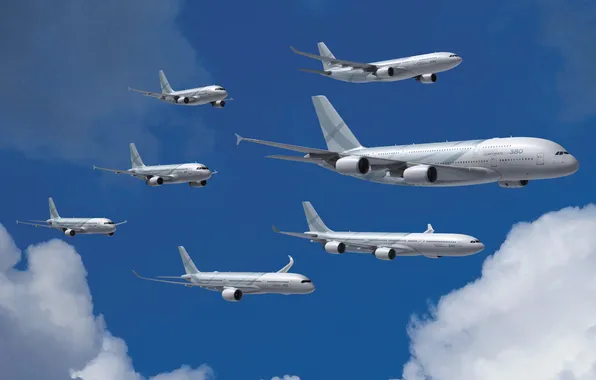 Картинка Самолет, Модели, Airbus