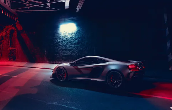 McLaren, Ночь, Машина, Car, Render, Суперкар, Освещение, Рендеринг