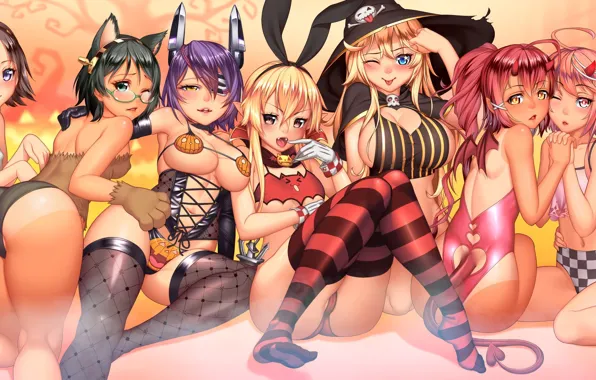 Kawaii, hot, sexy, ass, halloween, monster, devil, mecha