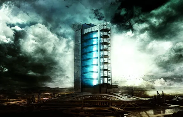 Картинка city, future, sci-fi, building