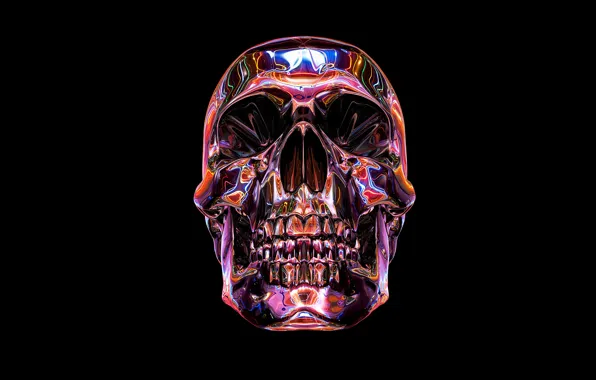 Картинка смерть, цвет, череп, skull