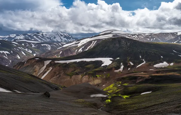 Картинка горы, Исландия, Landmannalaugar