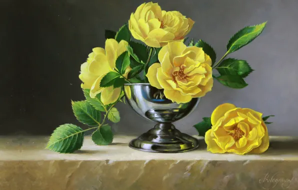 Цветы, букет, арт, Pieter Wagemans