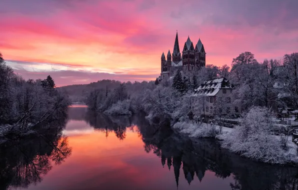 Германия, Восход солнца, Лимбургский собор