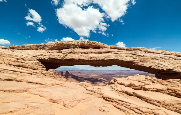 Картинка природа, скала, каньон, арка, USA, Utah, Canyonlands National Park