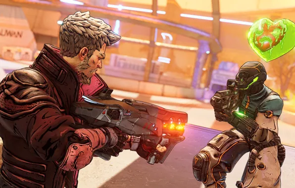Солдаты, двое, сердечко, Borderlands 3