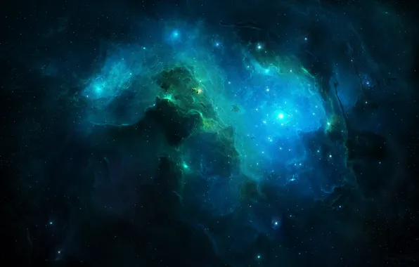 Картинка космос, вселенная, неизвестность, бездна, art, бесконечность звездного поля, Cosmicspark