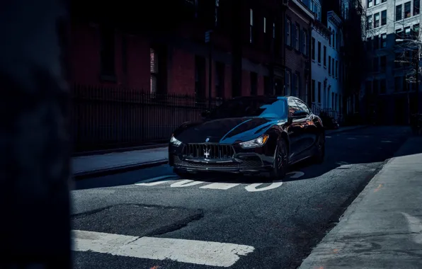 Картинка Maserati, black, Ghibli, Maserati Ghibli Nrissimo