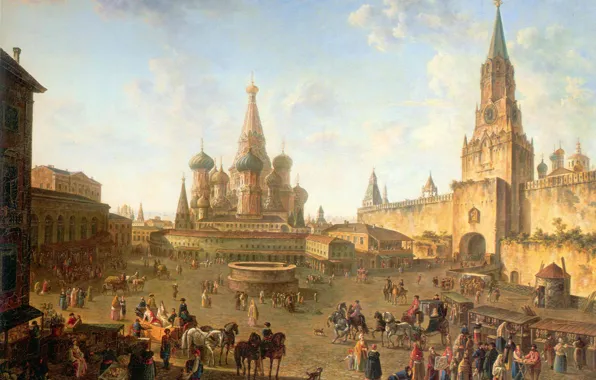Картинка картина, Москва, Красна Площадь