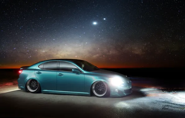 Звёзды, Lexus, лексус, night, IS. profile