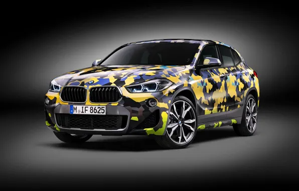 Картинка BMW, 2018, BMW X2, 2018 BMW X2 Digital Camo Concept