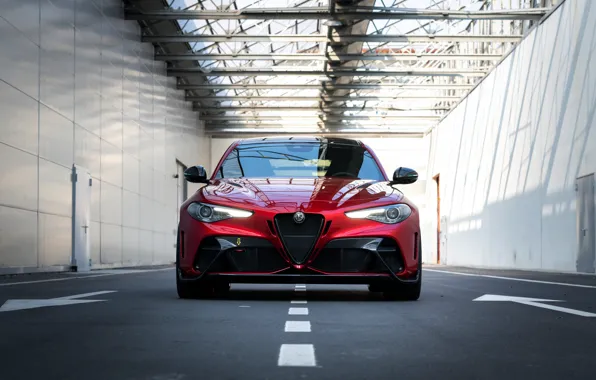 Alfa Romeo, вид спереди, Giulia, GTAm, 2020, Gran Turismo Alleggerita modificata