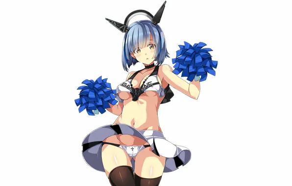 Girl, sexy, lingerie, cleavage, panties, thighhighs, boobs, anime