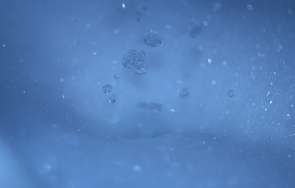 Light, bubbles, blue, water