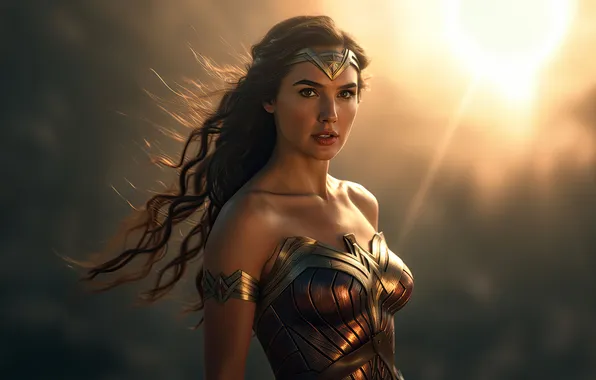 Wonder woman, justice, fantast art