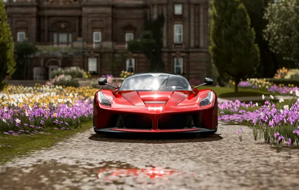 Картинка Ferrari, Scuderia, Italia, RED, Face, LaFerrari, Forza Horizon 4