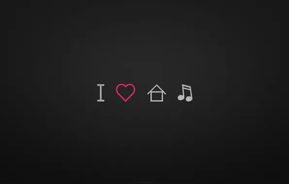 Картинка music, love, house
