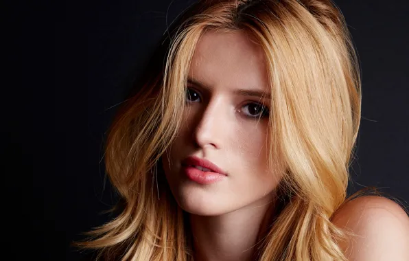 Картинка взгляд, девушка, лицо, фото, волосы, тень, Bella Thorne