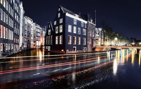 Ночь, город, Amsterdam