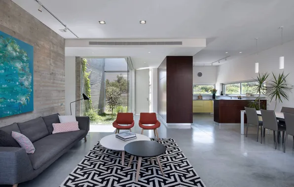 Дизайн, стиль, интерьер, кухня, гостиная, столовая, Israel, Grove House