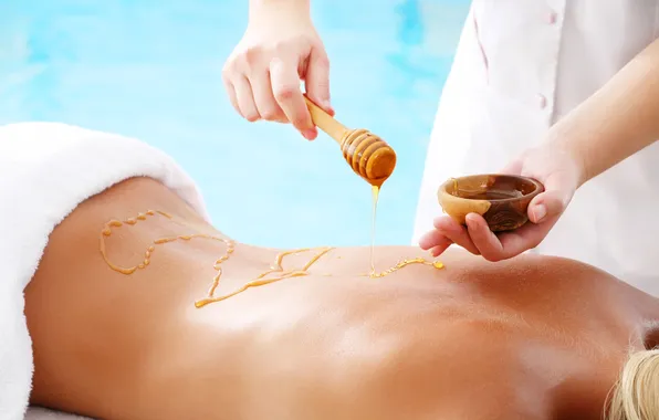 Massage, oil, patient, masseur
