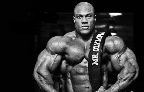 Поза, muscle, мышцы, бодибилдер, bodybuilder, Олимпия, Phil Heath, Фил Хит