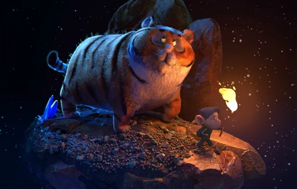 Кот, обезьяна, in the sky, ciccio gatto