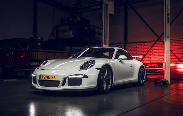 911, Porsche, GT3, White