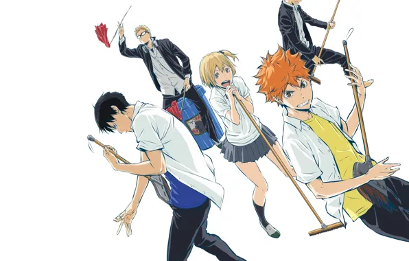 Аниме, арт, парни, Волейбол, Haikyuu!