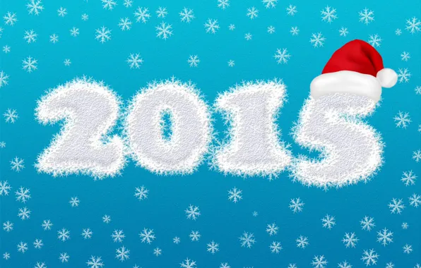 Картинка зима, снег, снежинки, праздник, новый год, 2015