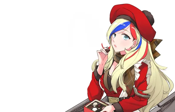 Girl, long hair, boobs, anime, blue eyes, beautiful, pretty, attractive