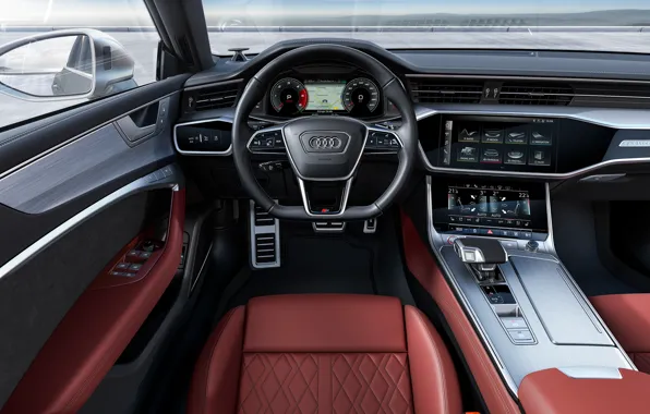 Audi, TDI, салон, Sportback, Audi S7, 2019