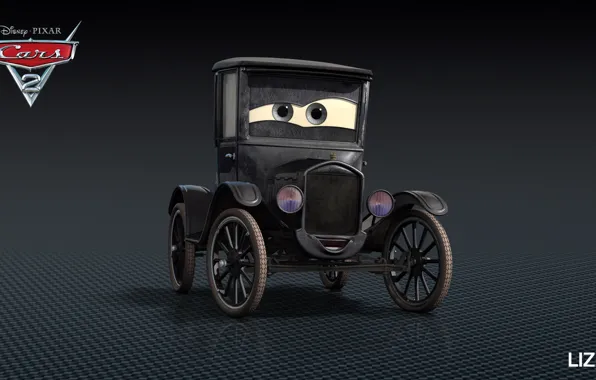 Мультфильм, тачки, pixar, lizzie, disney
