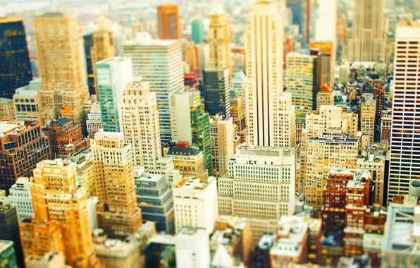 Картинка небоскреб, дома, минимализм, Нью-Йорк, США